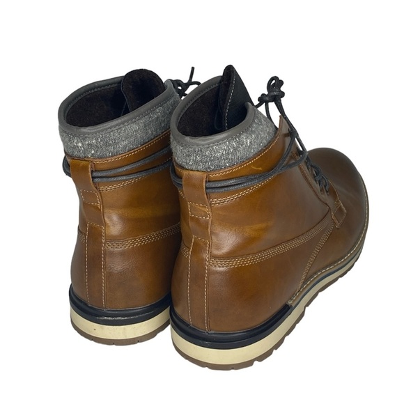 Sonoma Findlay Leather Fleece Ankle Boots (Size:13, Color:Tan/Grey/Black/Brown) - Picture 3 of 6